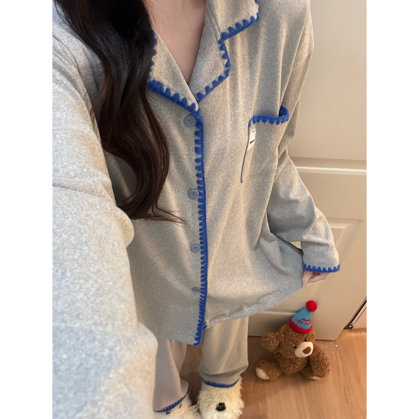 Summer Cotton Homewear Women Short Sleeve Shorts 2 Pcs Breathable Comf photo 6 (style 7286352)