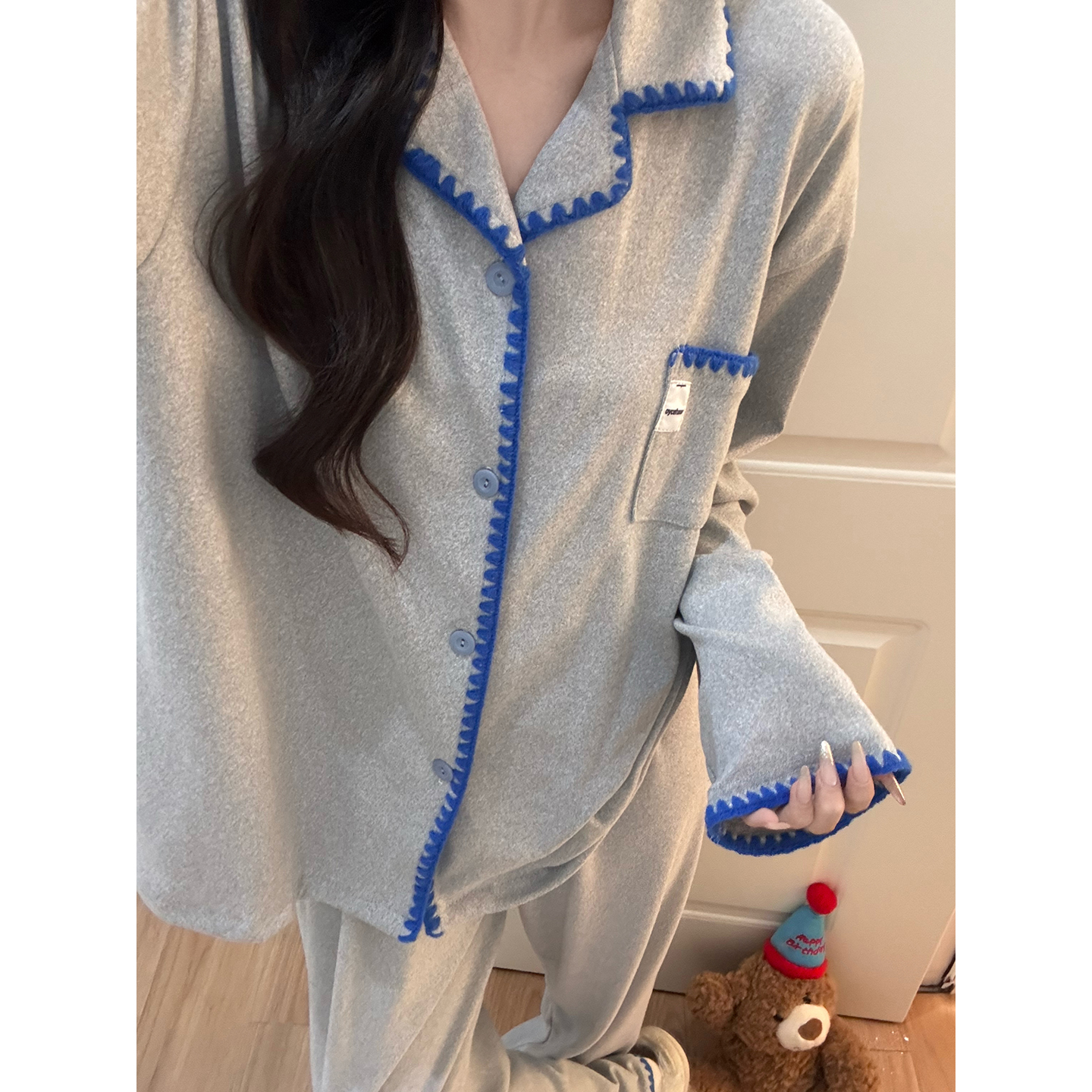 Summer Cotton Homewear Women Short Sleeve Shorts 2 Pcs Breathable Comf photo 7 (style 7286352)