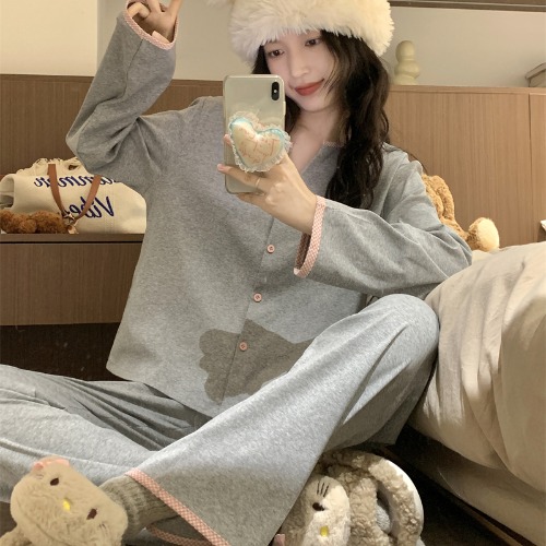 Summer Cotton-Like Cardigan Homewear Women Short Sleeve Shorts 2 Pcs B photo 6 (style 7335)