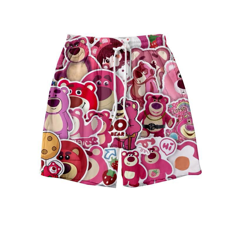 Summer Shorts Loose Home 5-Point Cartoon Print Sleep Shorts Casual Cou photo 3 (style 734339795387)