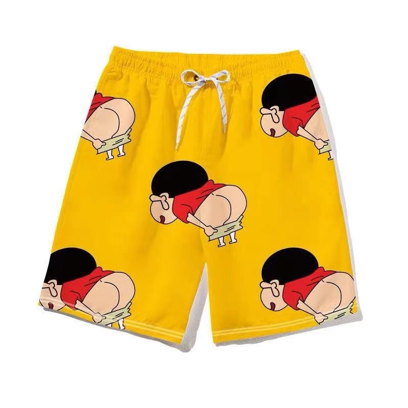 Summer Shorts Loose Home 5-Point Cartoon Print Sleep Shorts Casual Cou photo 5 (style 734339795387)