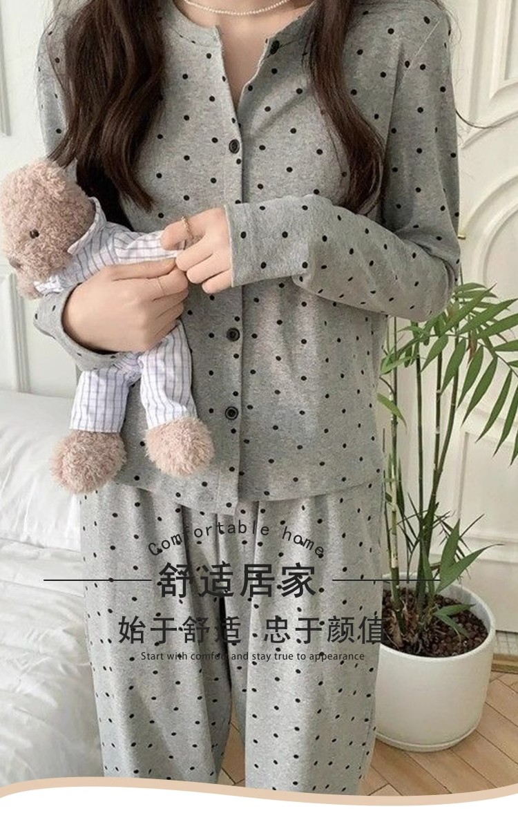 Summer Cotton-Like Homewear Women Short Sleeve Shorts 2 Pcs Breathable photo 6 (style 734315)