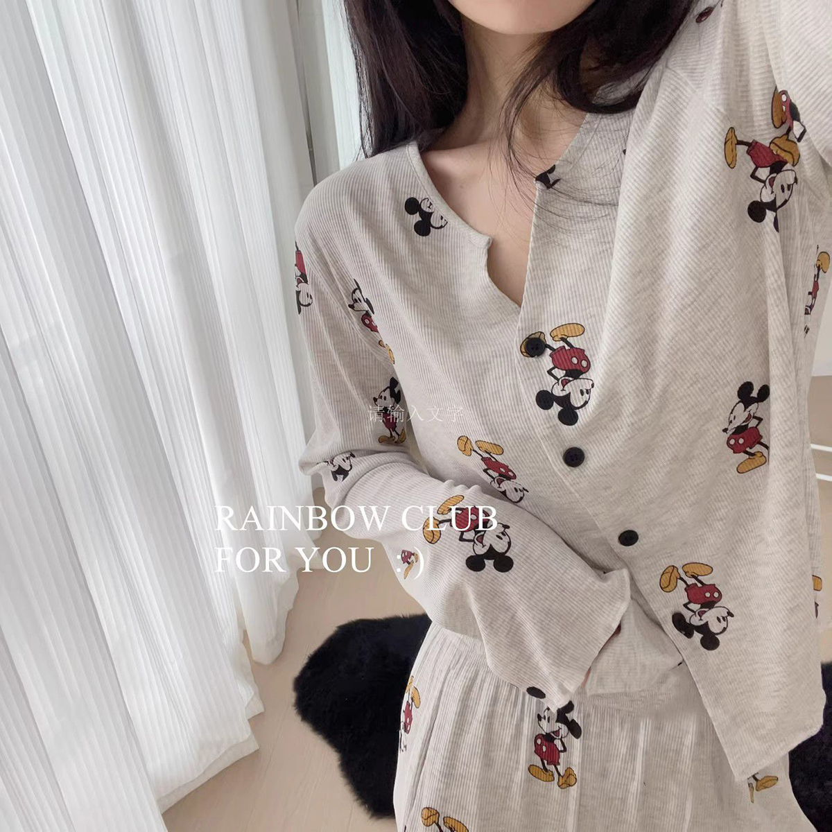Summer Cotton Homewear Women Short Sleeve Shorts 2 Pcs Breathable Comf photo 6 (style 734615)