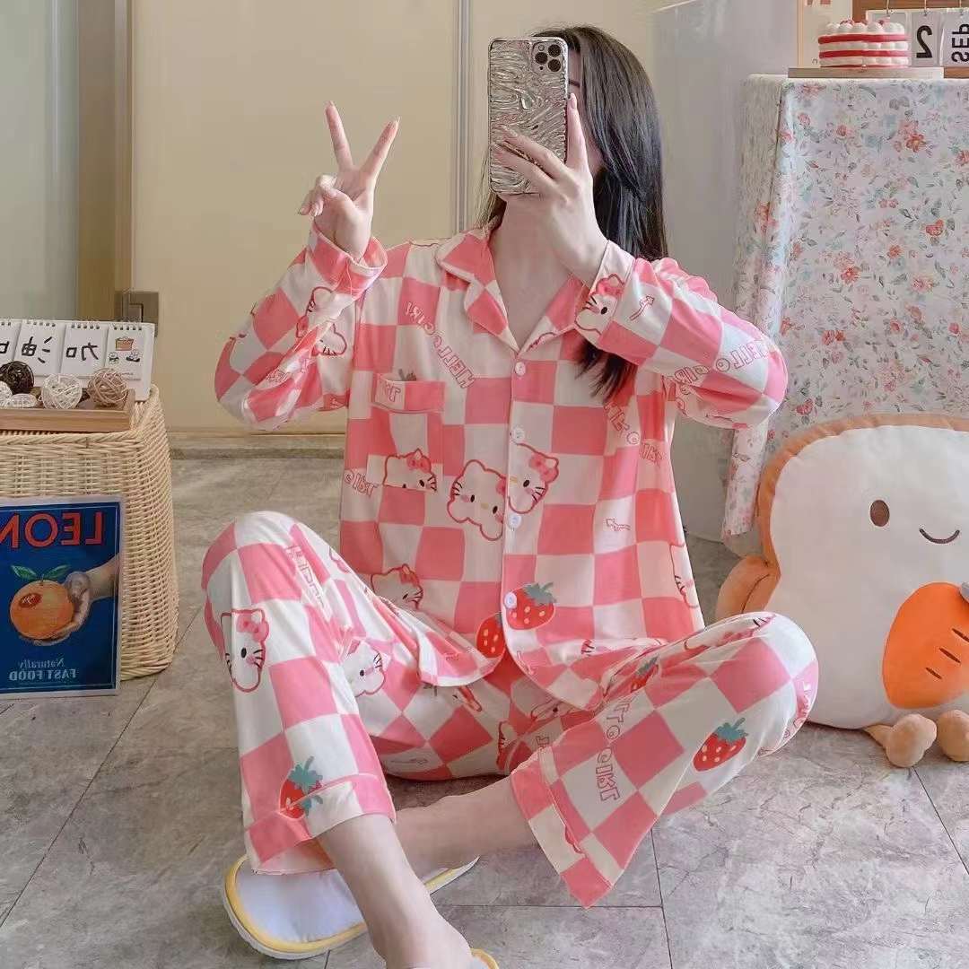 Wholesale Cross-border Southeast Asia Women's Pajamas Long Sleeve Long photo 4 (style 749984560953)