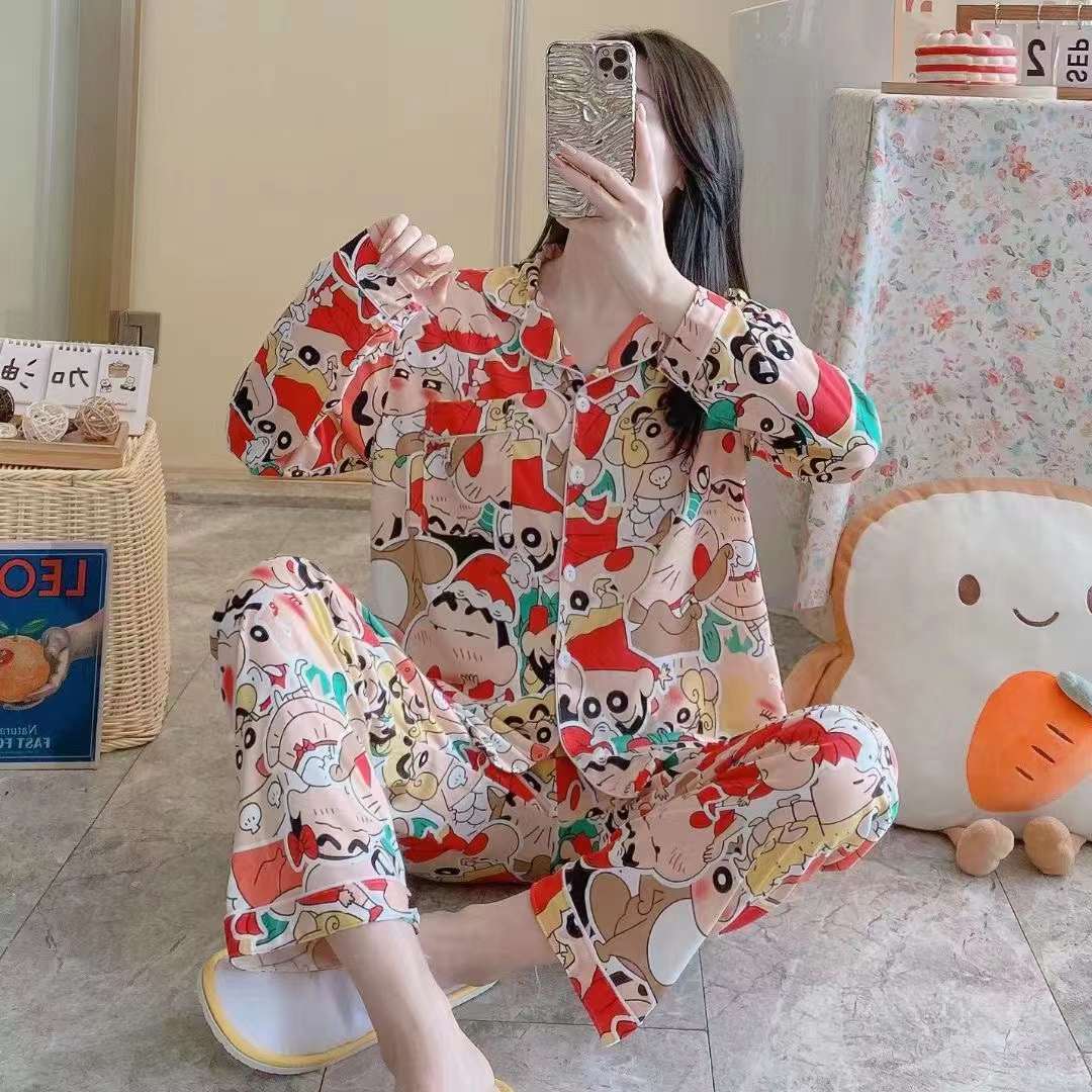 Wholesale Cross-border Southeast Asia Women's Pajamas Long Sleeve Long photo 6 (style 749984560953)