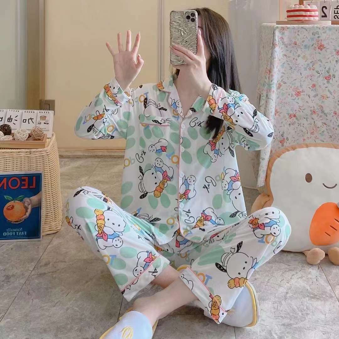 Wholesale Cross-border Southeast Asia Women's Pajamas Long Sleeve Long photo 7 (style 749984560953)
