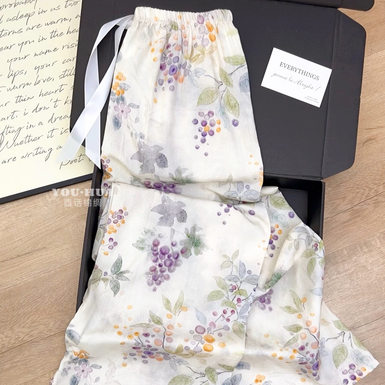 Cotton Poplin Sleep Pants Women Thin Cotton Poplin Wide Leg Pants Hot photo 4 (style 1688774303809148)
