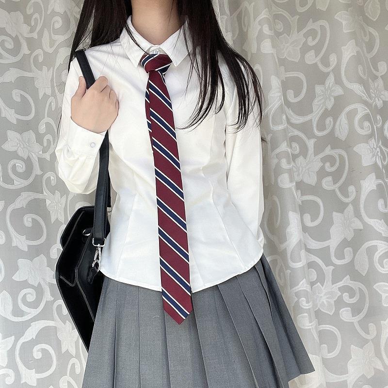 Blue JK Shirt Long Sleeve Outdoor Inner Spring Autumn School Style Nic photo 2 (style 793196704234)