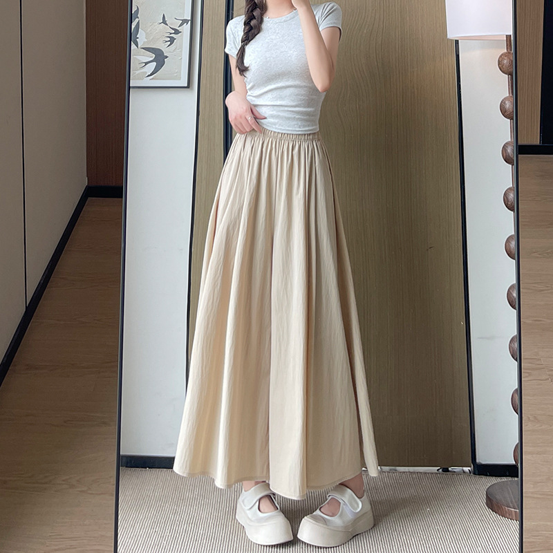 Yellow Yamamoto Skirt Pants Women 2026 New Summer Thin A-Line Lazy Sli photo 3 (style 794067508995)