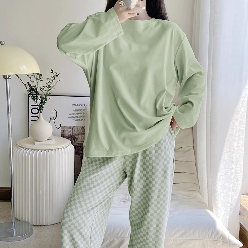 Summer Cotton Homewear Women Short Sleeve Shorts 2 Pcs Breathable Comf photo 1 (style 8006801216)