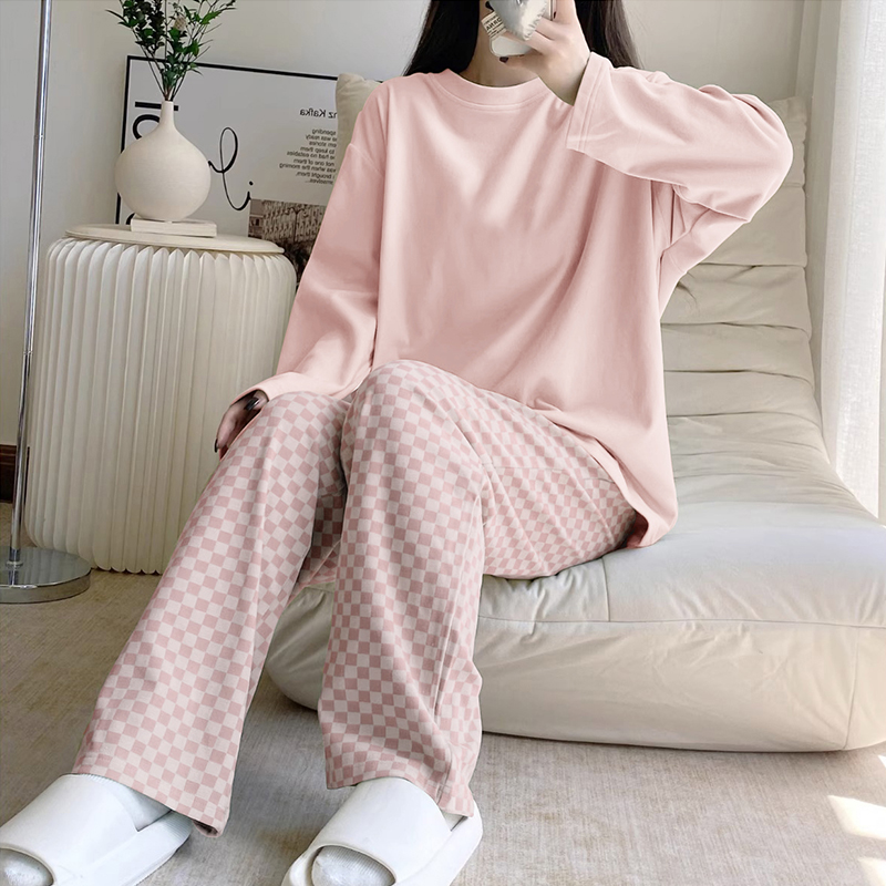 Summer Cotton Homewear Women Short Sleeve Shorts 2 Pcs Breathable Comf photo 2 (style 8006801216)