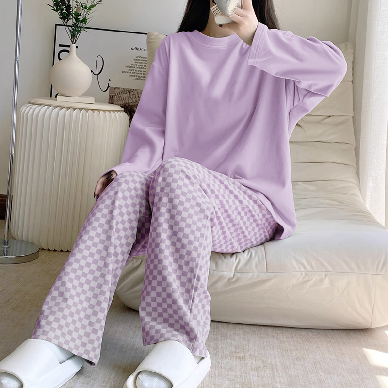 Summer Cotton Homewear Women Short Sleeve Shorts 2 Pcs Breathable Comf photo 4 (style 8006801216)