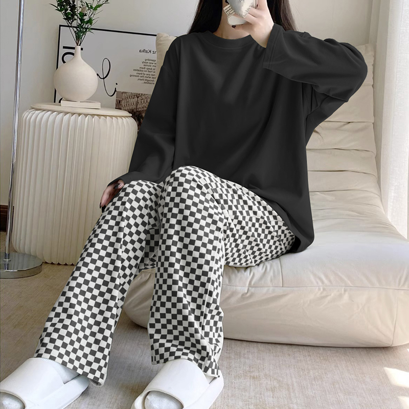Summer Cotton Homewear Women Short Sleeve Shorts 2 Pcs Breathable Comf photo 5 (style 8006801216)