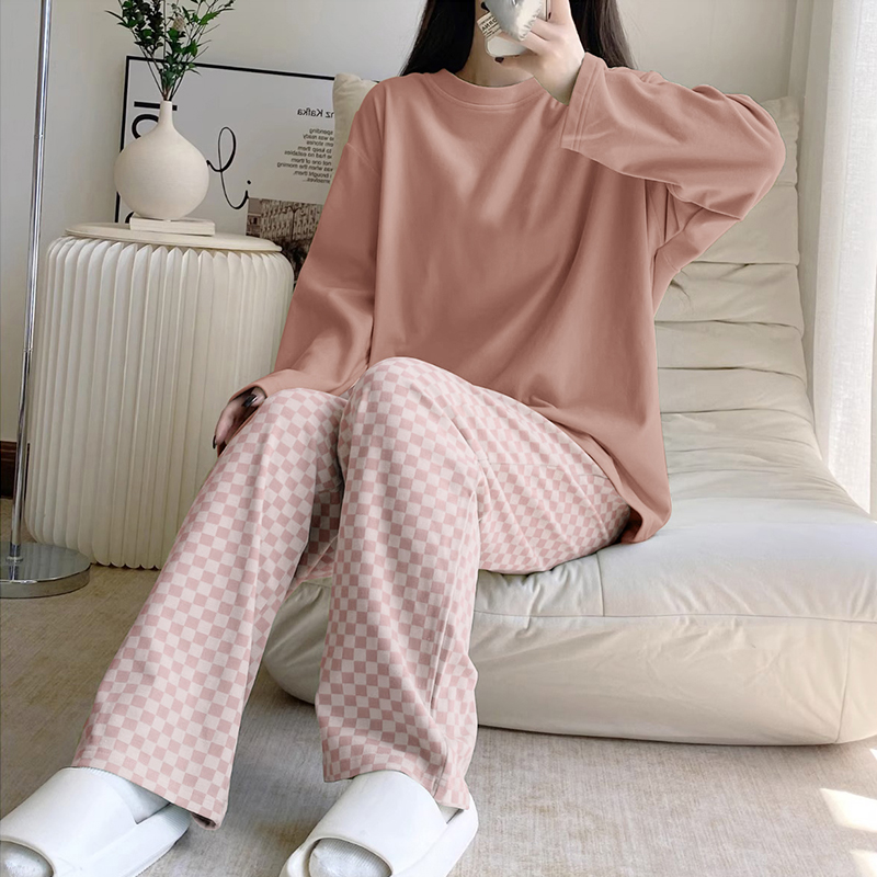 Summer Cotton Homewear Women Short Sleeve Shorts 2 Pcs Breathable Comf photo 7 (style 8006801216)