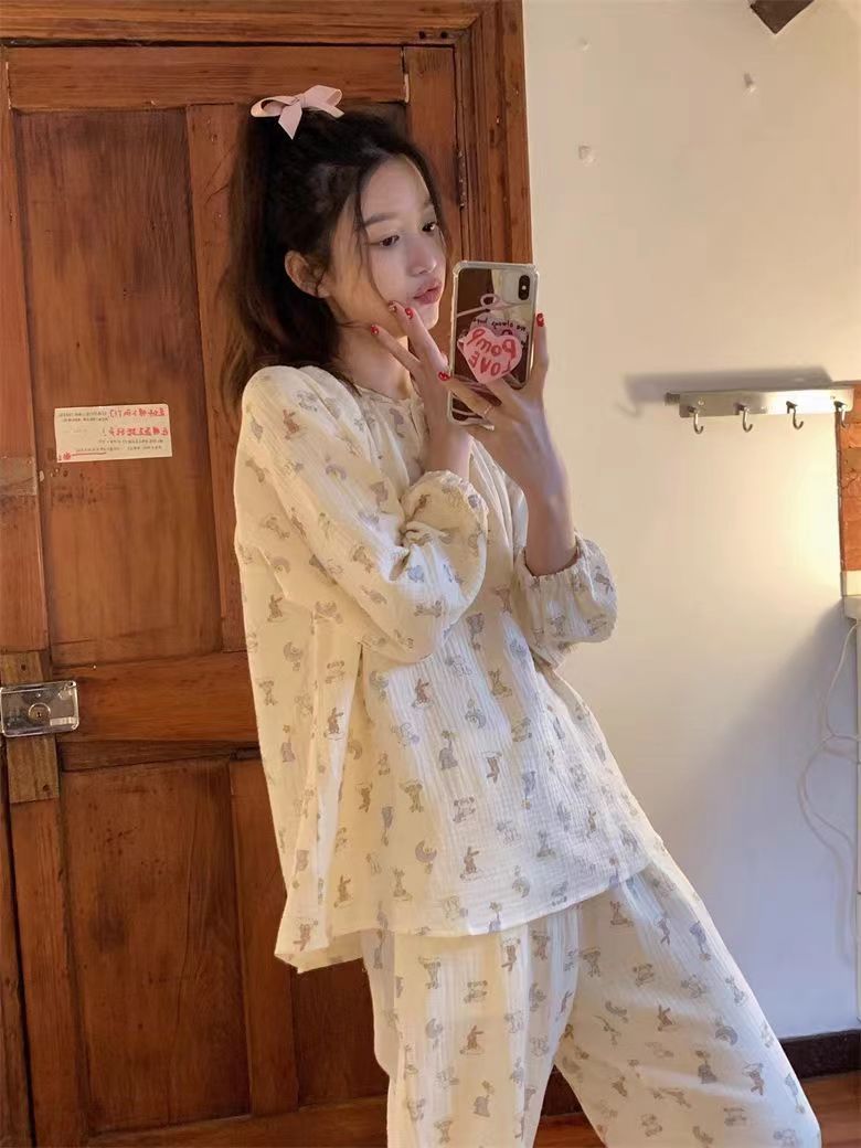 Summer Cotton Cardigan Pullover Homewear Women Short Sleeve Shorts 2 P photo 3 (style 8022)