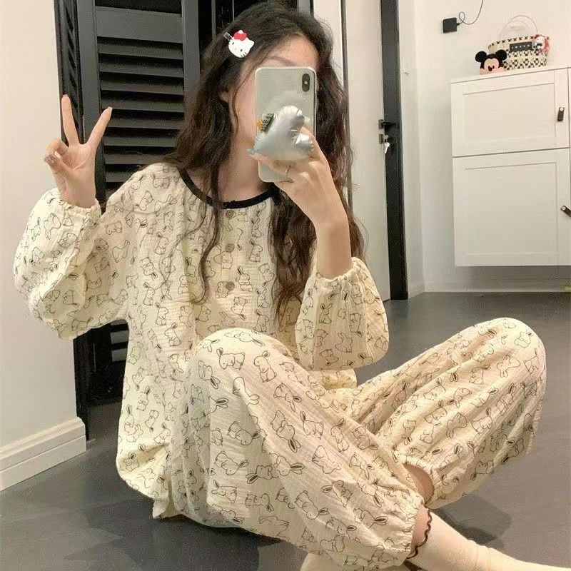 Summer Cotton Cardigan Pullover Homewear Women Short Sleeve Shorts 2 P photo 7 (style 8023)