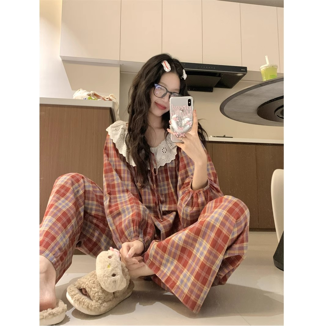 Summer Cloud Cotton Homewear Women Short Sleeve Shorts 2 Pcs Breathabl photo 3 (style 8106)