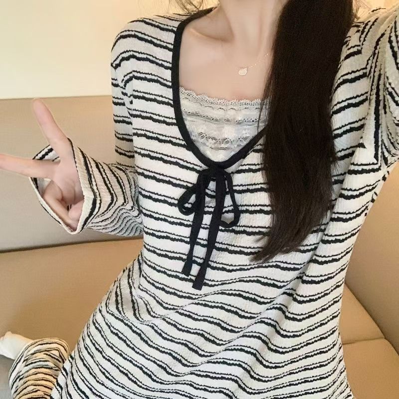 Summer Cloud Cotton With Pads Homewear Women Short Sleeve Shorts 2 Pcs photo 4 (style 81478148)