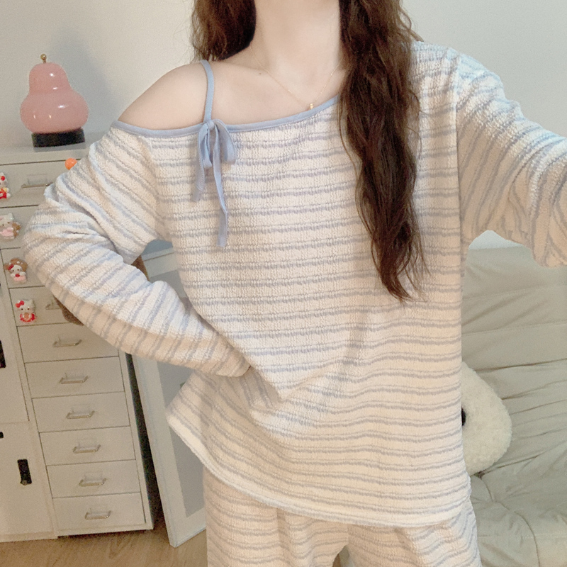 Summer Cotton Homewear Women Short Sleeve Shorts 2 Pcs Breathable Comf photo 7 (style 8153)