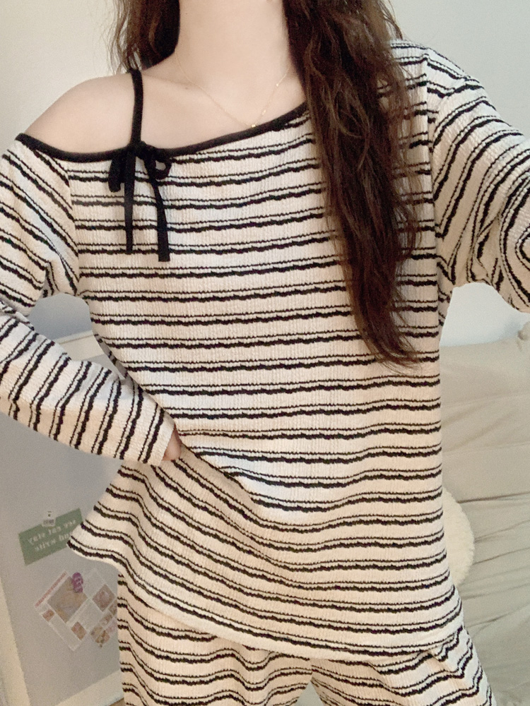 Summer Cotton Homewear Women Short Sleeve Shorts 2 Pcs Breathable Comf photo 1 (style 8153)