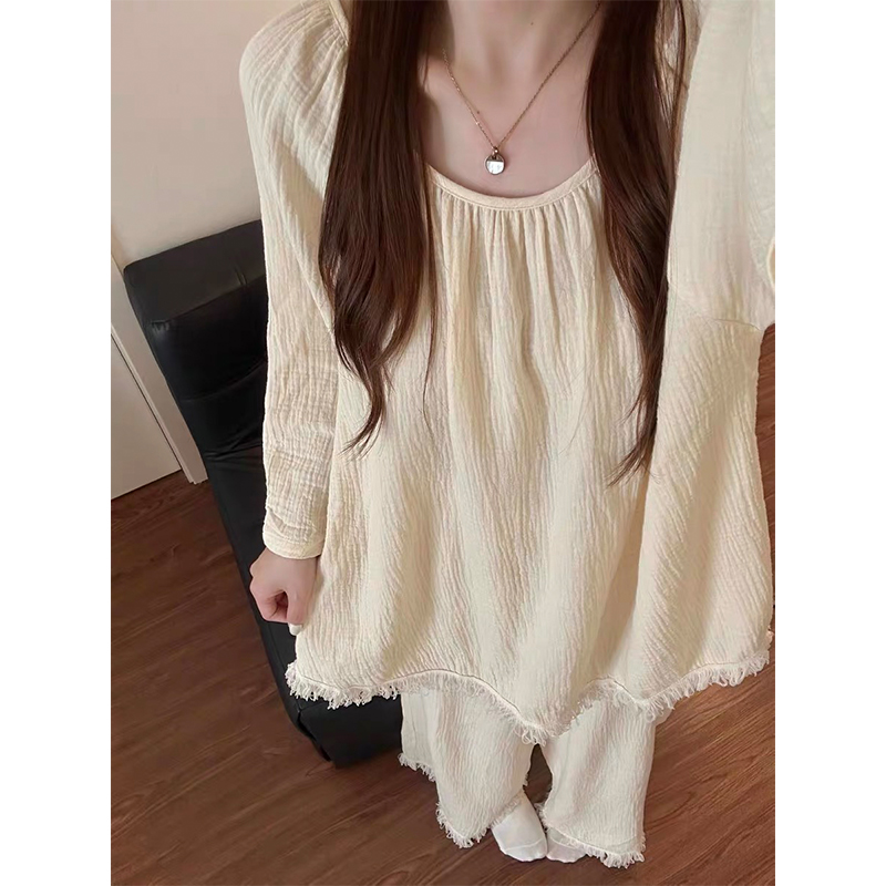 Summer Cloud Cotton Homewear Women Short Sleeve Shorts 2 Pcs Breathabl photo 6 (style 8155)