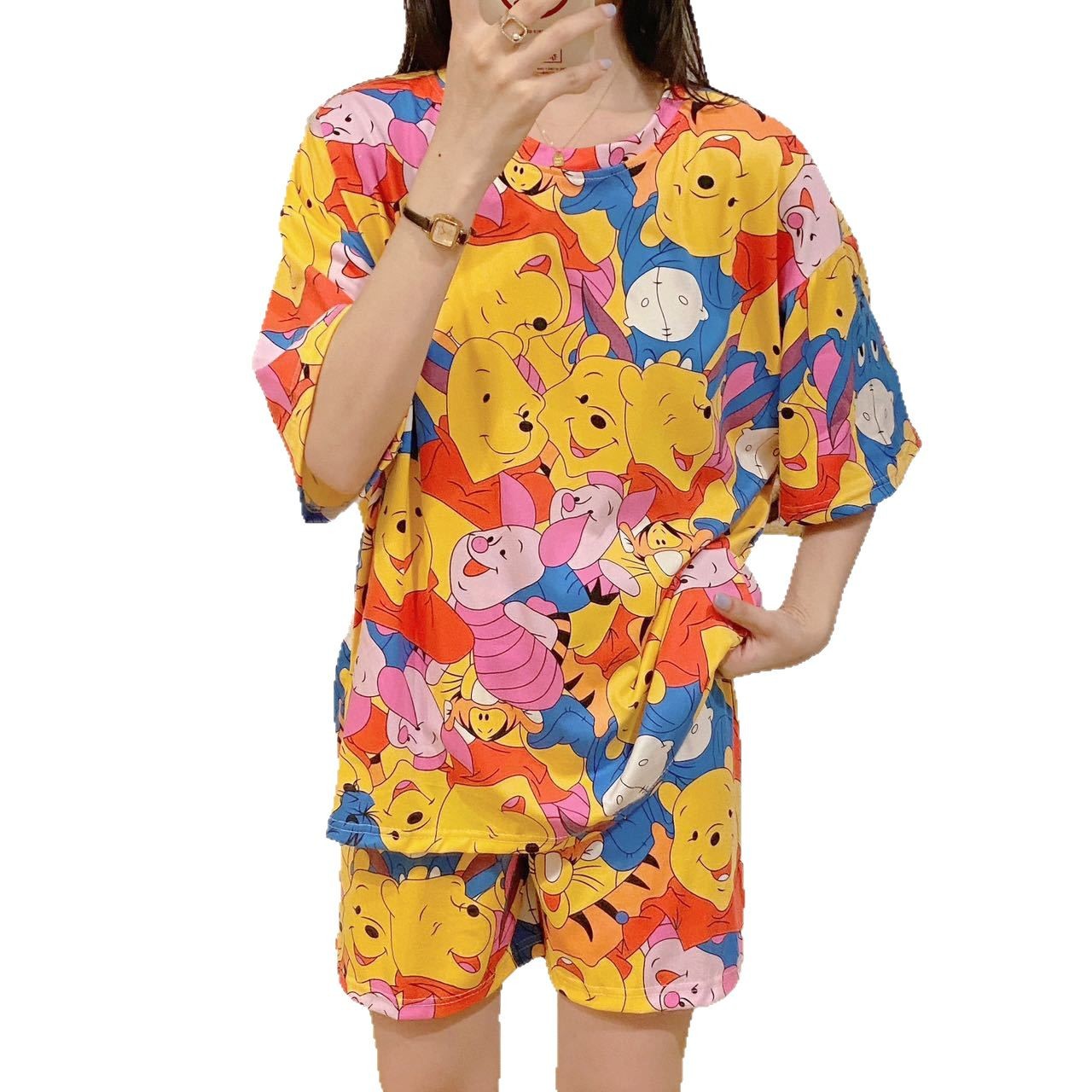 Southeast Asia Pajamas Women Summer Korean Short Sleeve Shorts Cartoon photo 5 (style 892638340142)