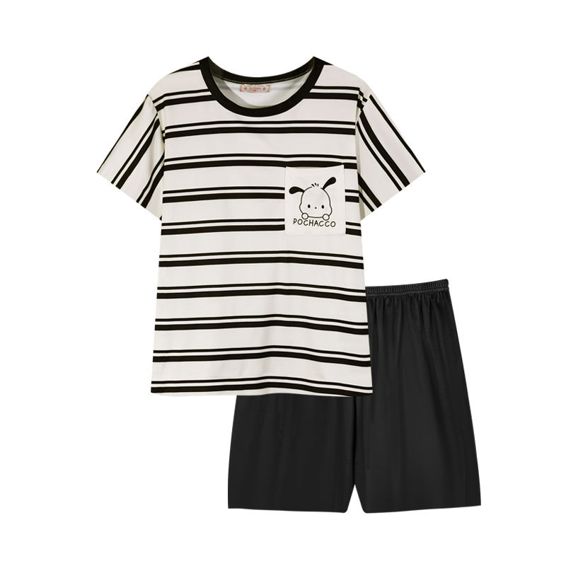 Cross-border Summer Cute Cartoon Pajamas Women Ins Short Sleeve Set Lo photo 5 (style 898425432956)