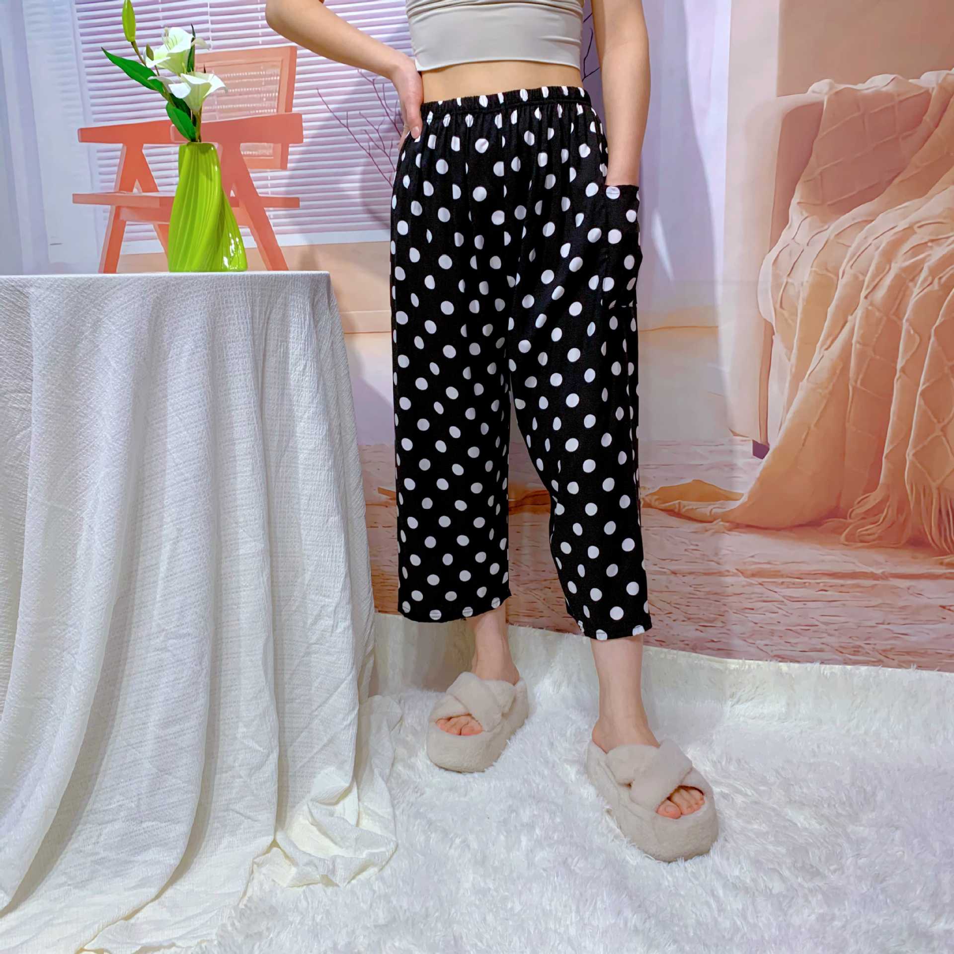 2026 New Hot Cotton 7-Point Sports Pants Summer Thin Home Quick Dry Wi photo 2 (style 901431208897)