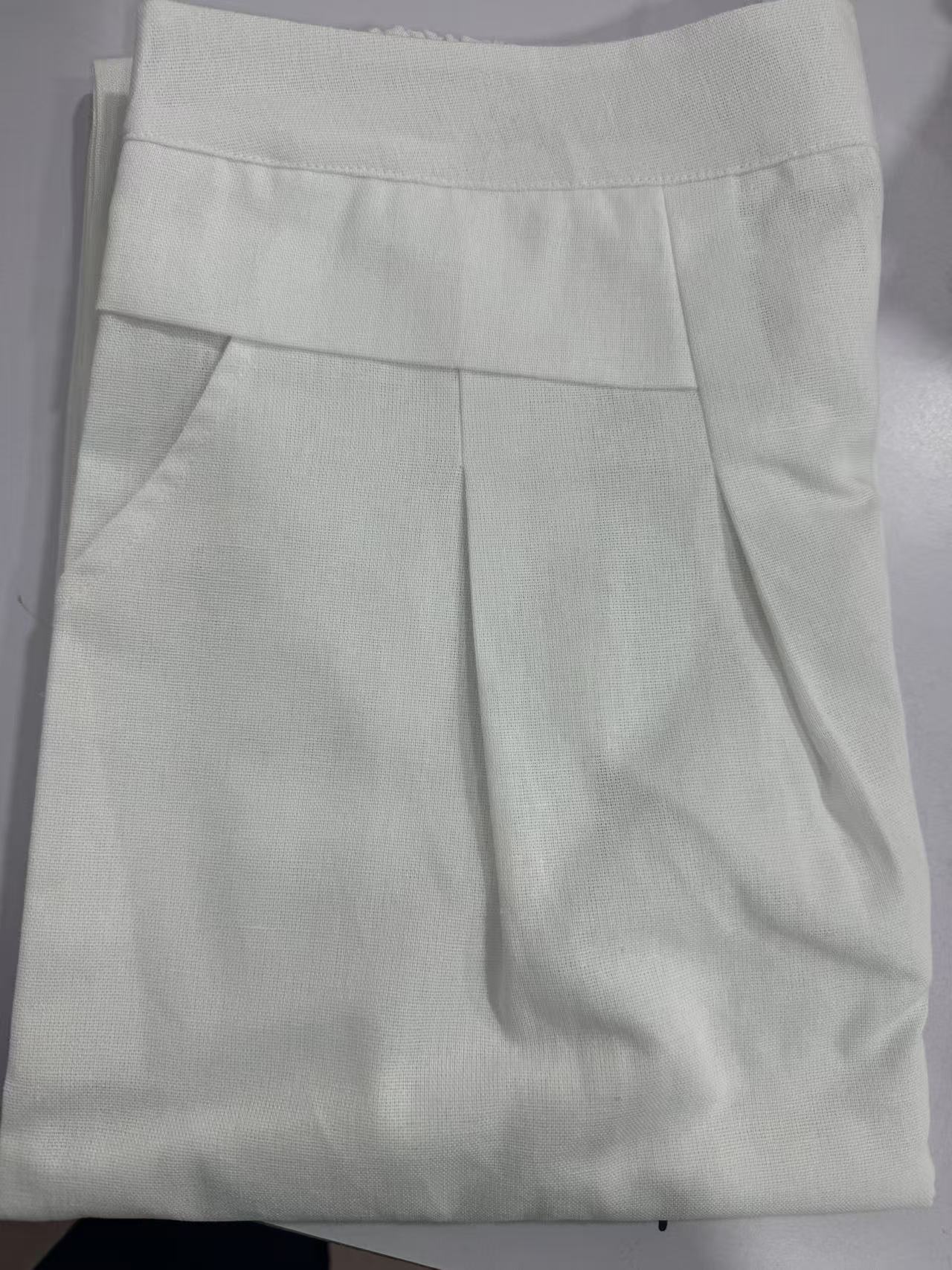 Large Stock Europe Women's Loose Drape Half Elastic High Waist Thin Li photo 1 (style 908283211308)