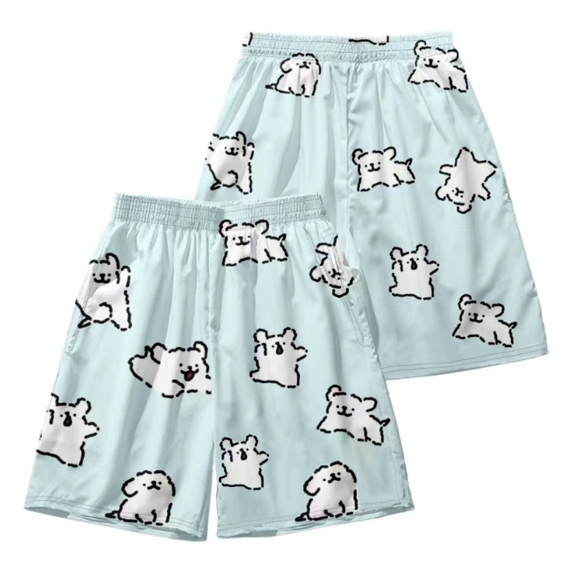 Drop Shipping Available 2026 Cartoon Hello Kitty Shorts Summer Couple photo 3 (style 919111050434)