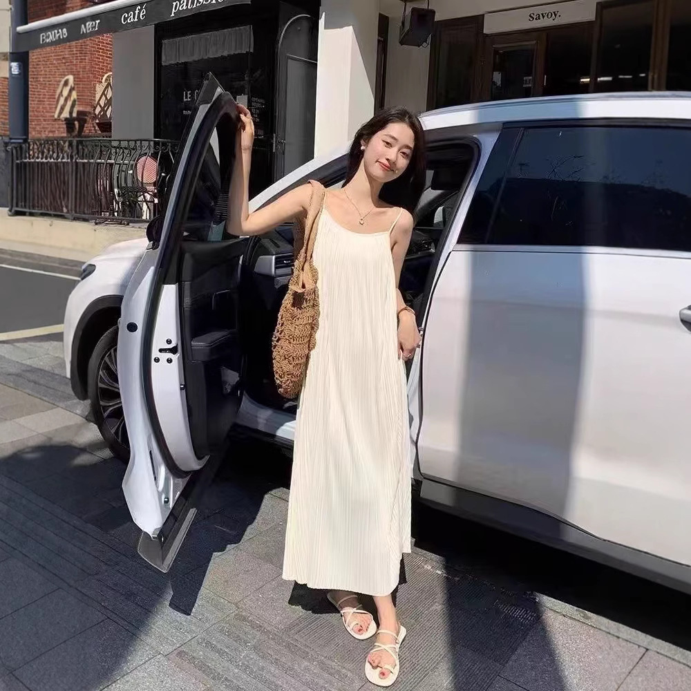 New Dress Long Slim French Style Camisole Sexy Summer Loose Premium Fi photo 2 (style 943380607181)