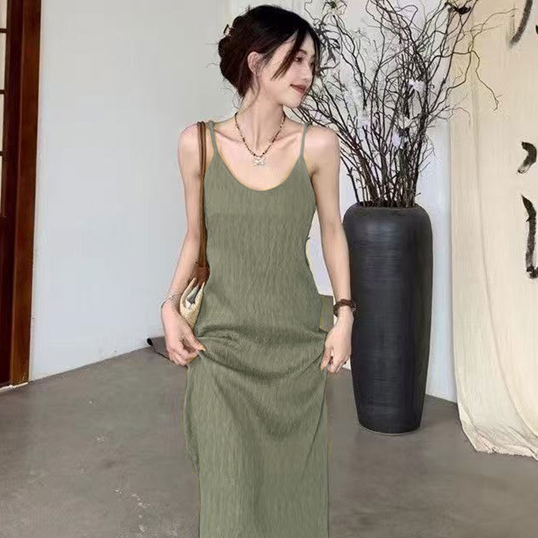 New Dress Long Slim French Style Camisole Sexy Summer Loose Premium Fi photo 4 (style 943380607181)