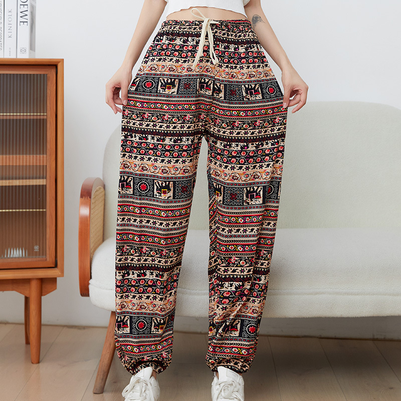 Ethnic Elephant Pants New Rayon Bloomers Pants Thailand Tourist Rayon photo 4 (style 951349739024)