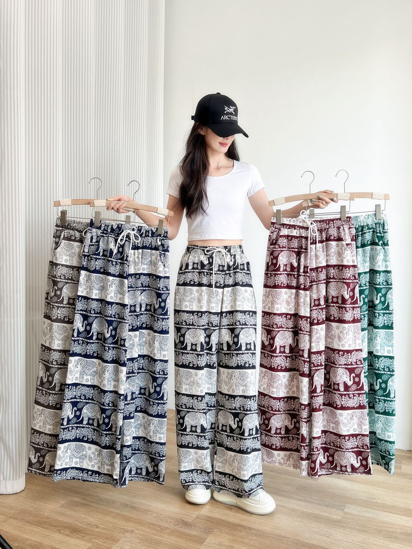 2025 Summer Southeast Asia Hot Spring Summer Ethnic High Waist Slim El photo 3 (style 953016294354)