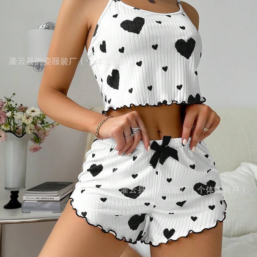 Cross-border 2026 Hot Homewear Pajamas Women Summer Plus Sexy Camisole photo 3 (style 958014838209)