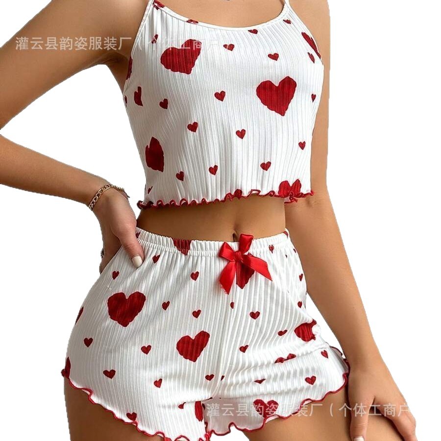 Cross-border 2026 Hot Homewear Pajamas Women Summer Plus Sexy Camisole photo 5 (style 958014838209)