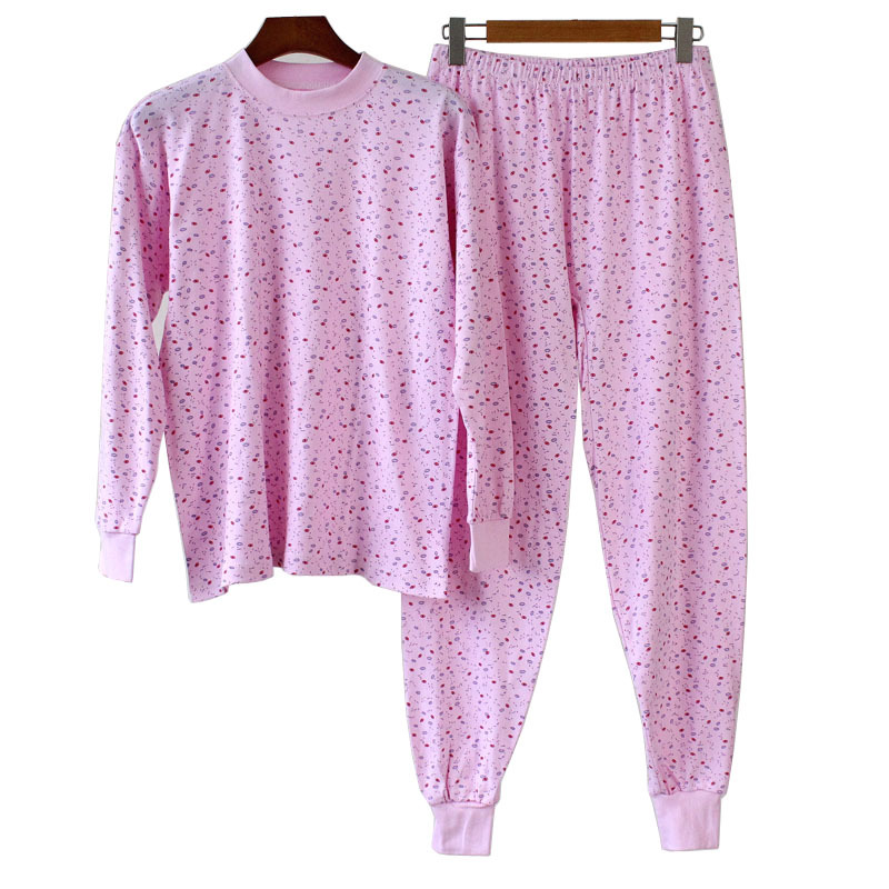 Wang Shuxia Middle Aged Thermal Underwear Cotton Warm Set Women Mom Au photo 2 (style 970983931115)