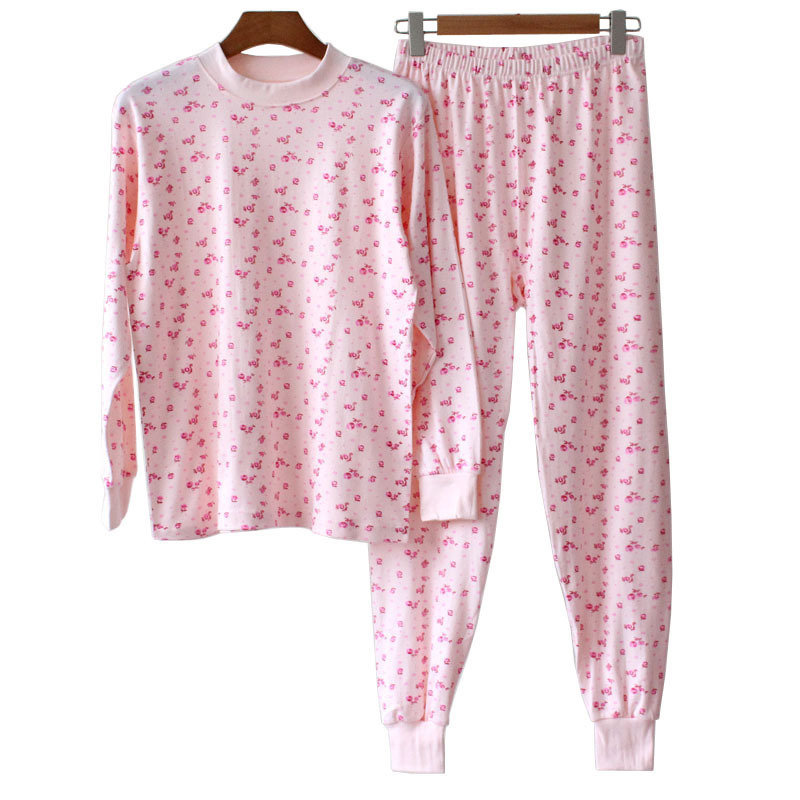 Wang Shuxia Middle Aged Thermal Underwear Cotton Warm Set Women Mom Au photo 6 (style 970983931115)