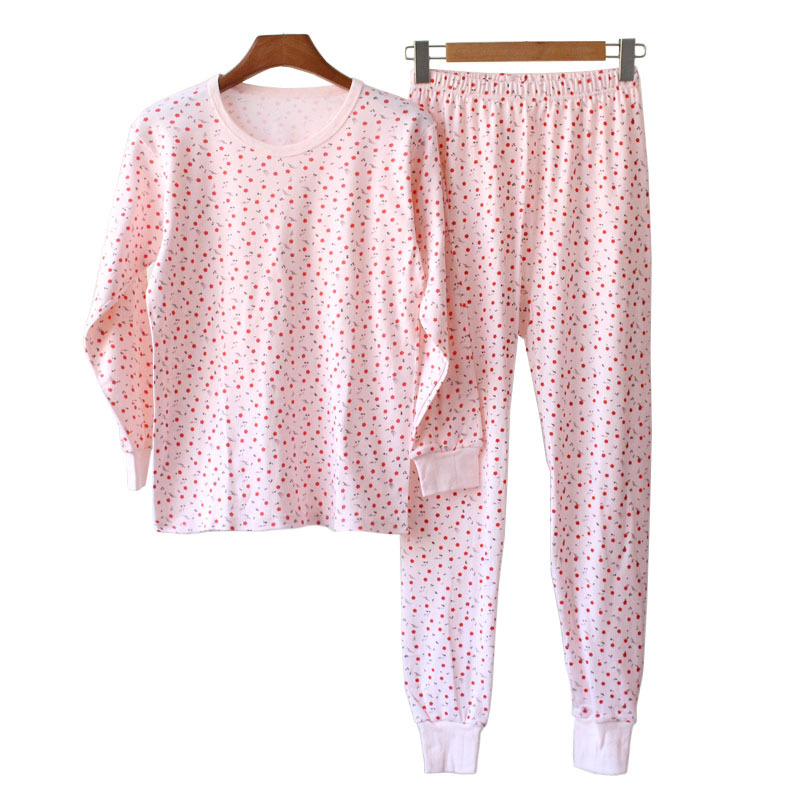 Wang Shuxia Middle Aged Thermal Underwear Cotton Warm Set Women Mom Au photo 7 (style 970983931115)