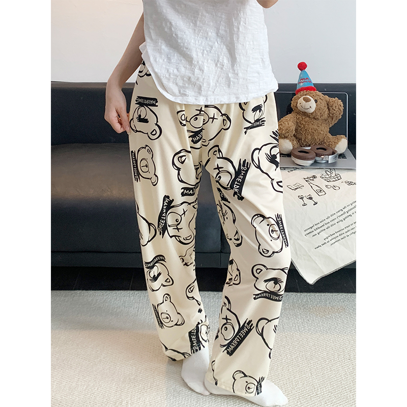 Summer Cotton-Like Homewear Women Short Sleeve Shorts 2 Pcs Breathable photo 2 (style 2406)