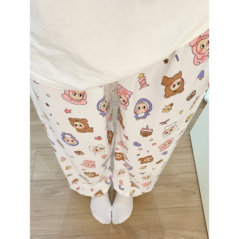 Summer Cotton Homewear Women Short Sleeve Shorts 2 Pcs Breathable Comf photo 4 (style 251)