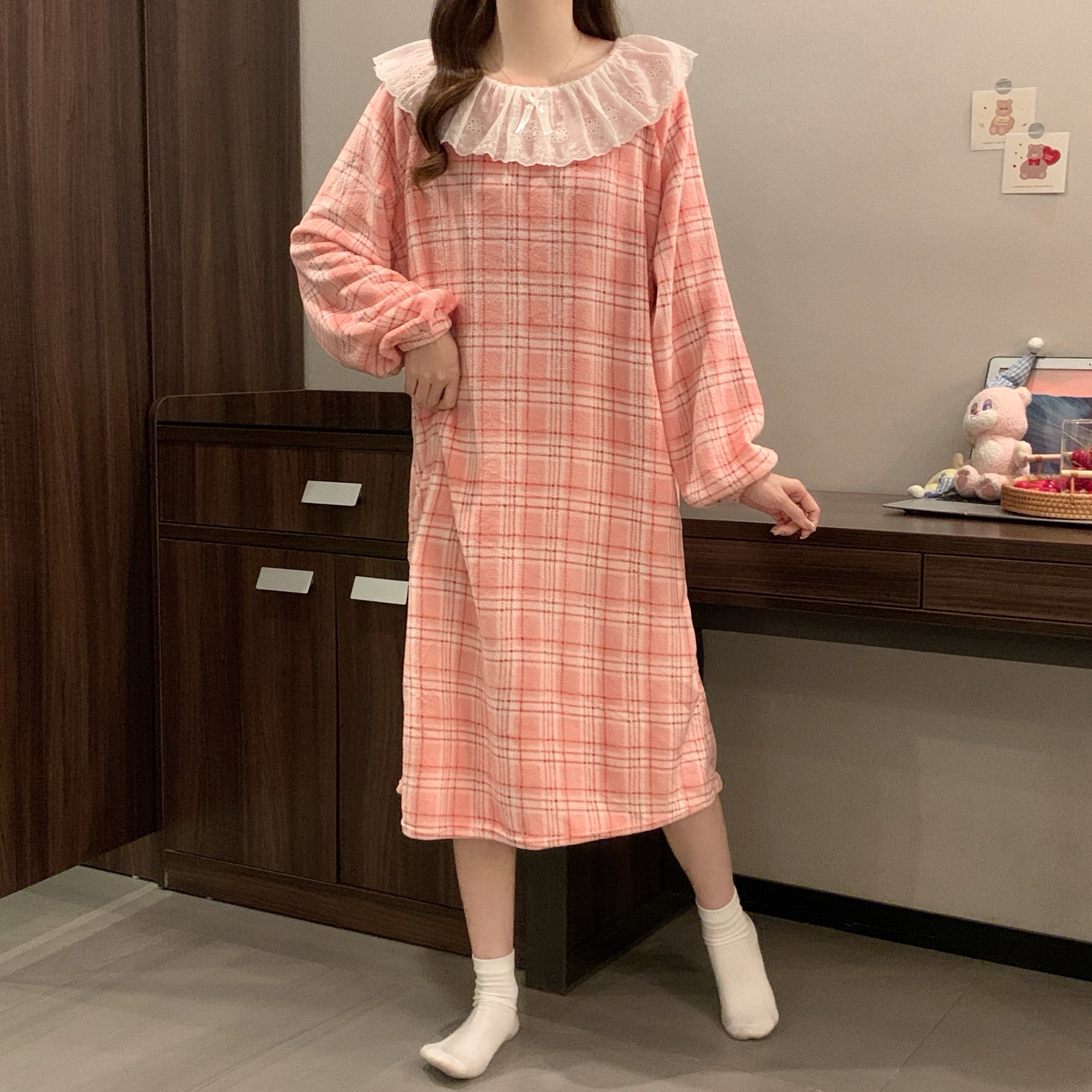Summer Cotton Homewear Women Short Sleeve Shorts 2 Pcs Breathable Comf photo 3 (style 30631020)