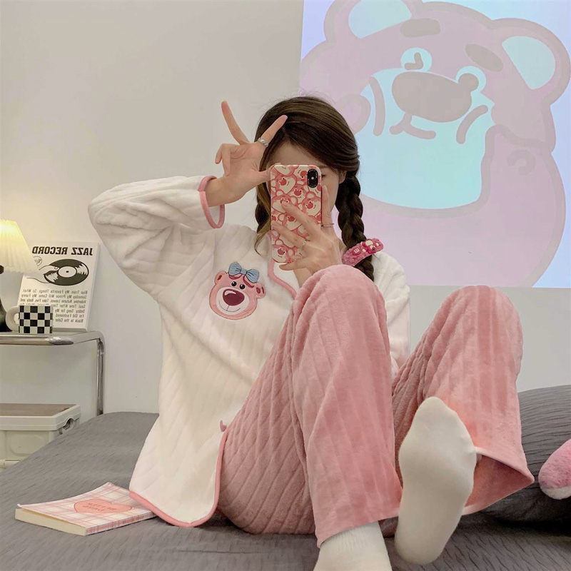 Summer Cotton Cardigan Homewear Women Short Sleeve Shorts 2 Pcs Breath photo 1 (style 062)