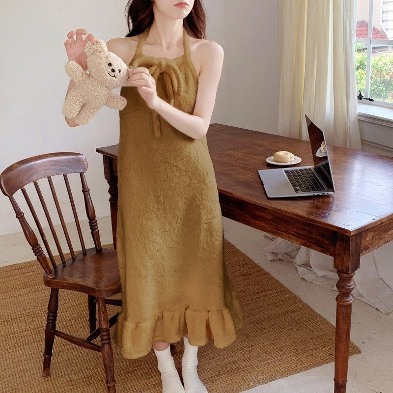 Women's Summer Pure Cotton Camisole Sleep Dress, Loose Fit, Breathable photo 6 (style SM-070F5E)
