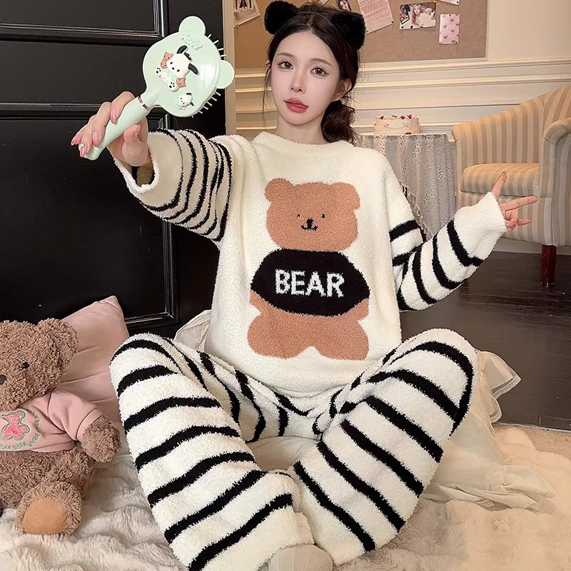 Summer Cotton Homewear Women Short Sleeve Shorts 2 Pcs Breathable Comf photo 4 (style 252)