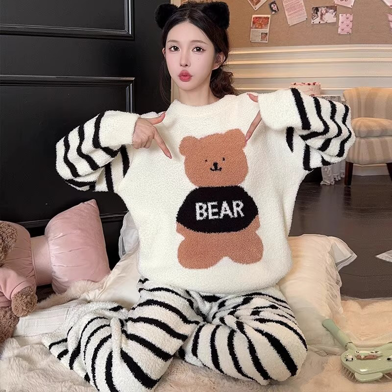Summer Cotton Homewear Women Short Sleeve Shorts 2 Pcs Breathable Comf photo 5 (style 252)