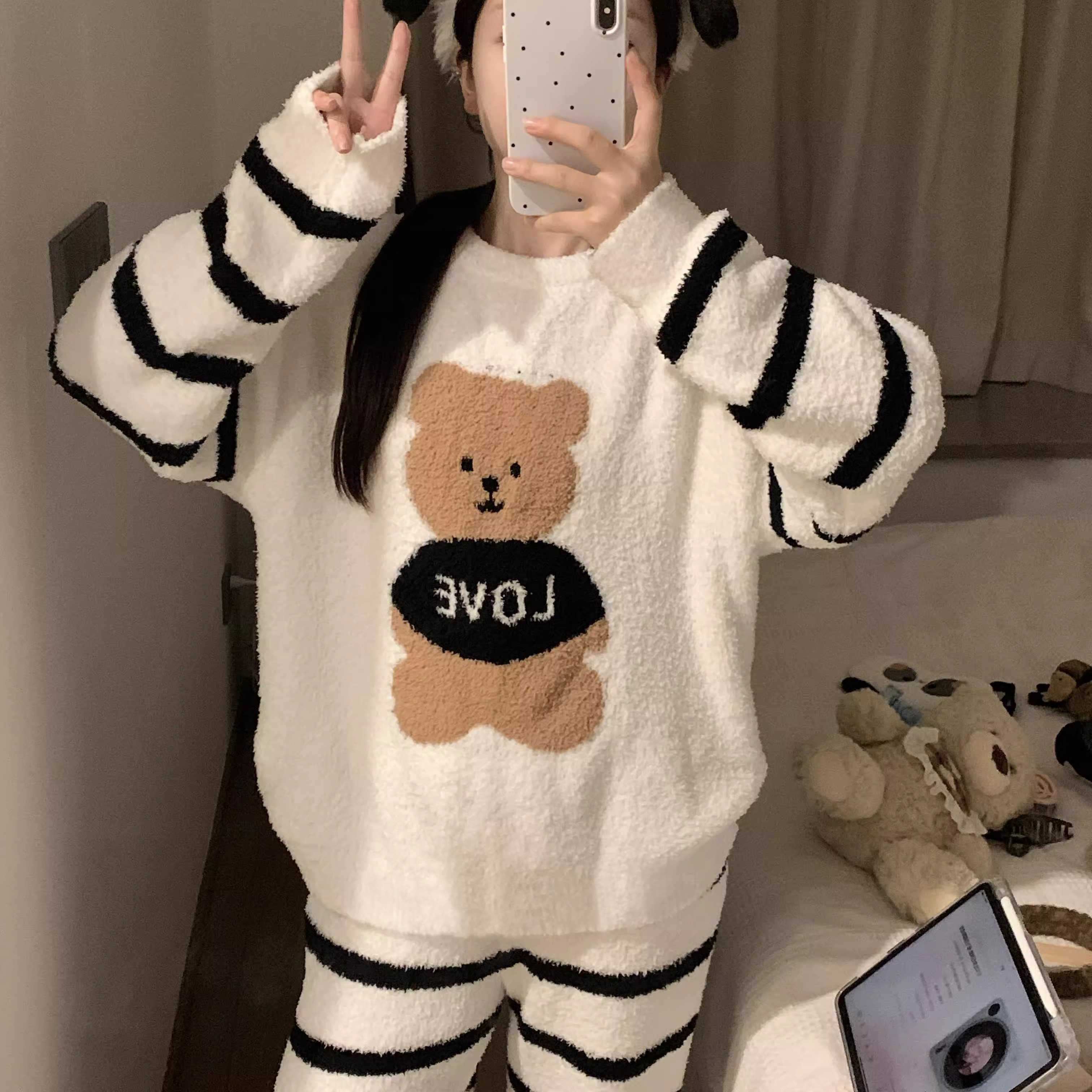 Summer Cotton Homewear Women Short Sleeve Shorts 2 Pcs Breathable Comf photo 7 (style 252)
