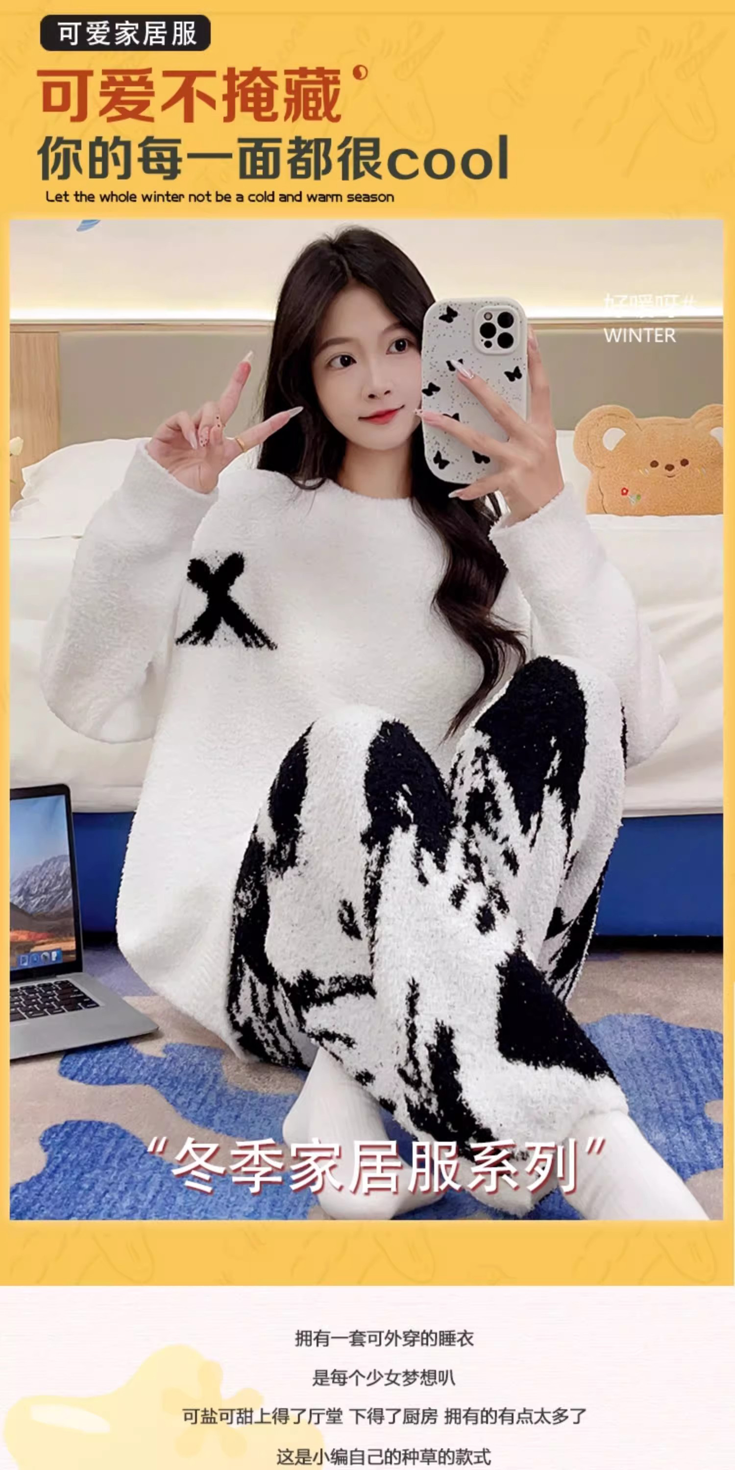 Summer Cotton Pullover Homewear Women Short Sleeve Shorts 2 Pcs Breath photo 6 (style 256)