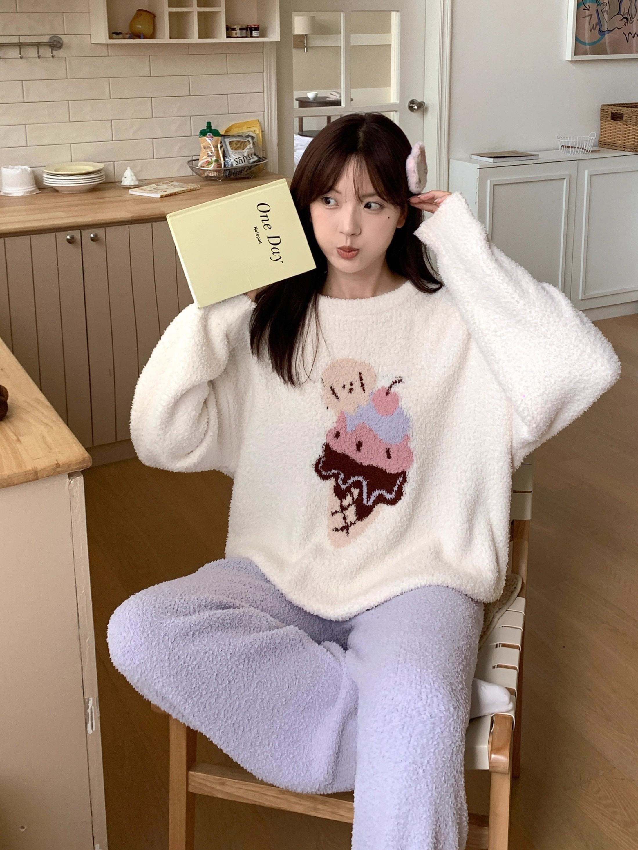 Summer Cotton Homewear Women Short Sleeve Shorts 2 Pcs Breathable Comf photo 4 (style 261)