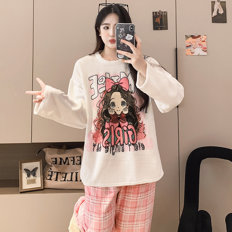 Summer Cotton Homewear Women Short Sleeve Shorts 2 Pcs Breathable Comf photo 3 (style 270281)
